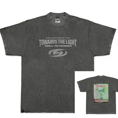 Kpop Towards The Light Print Loose T-shirt