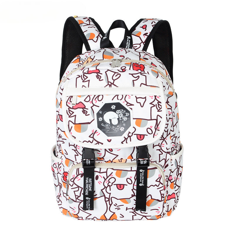 Cute Anime Pattern Printed Backpack