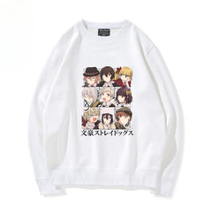 Casual Anime Pullover Round Neck Sweatshirt