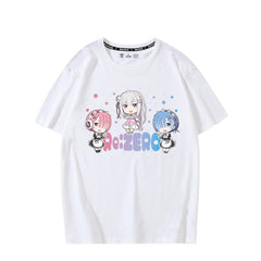 Unisex Anime Print Short Sleeve T-Shirt