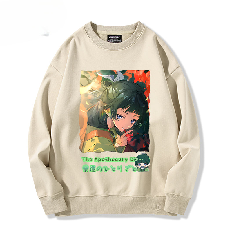 Unisex Anime Pattern Pullover Hoodie