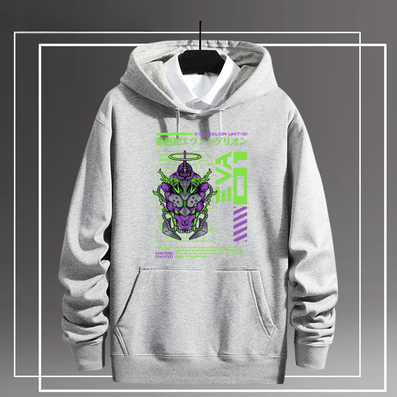 Casual EVA Graphic Loose Hoodie