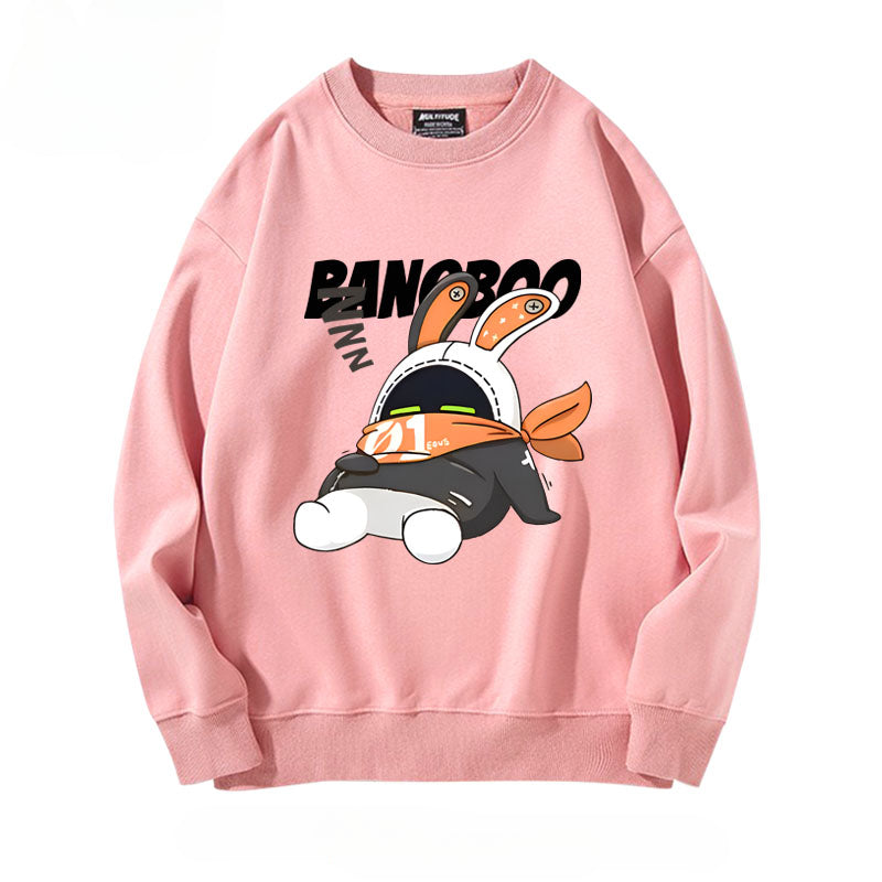 Cute Game Graphic Crew Neck Sweatshirt