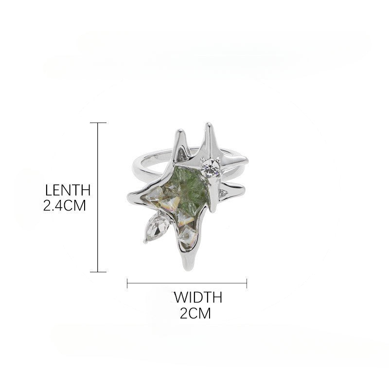 Retro Zircon Game Cos Ring