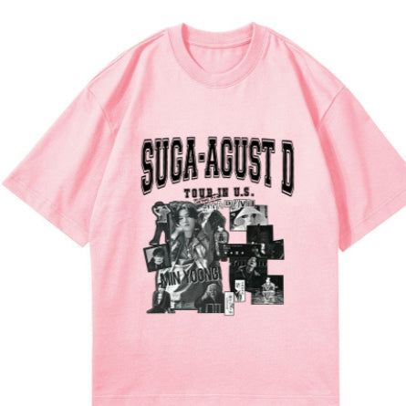 Trendy KPOP Suga Short Sleeve T-shirt