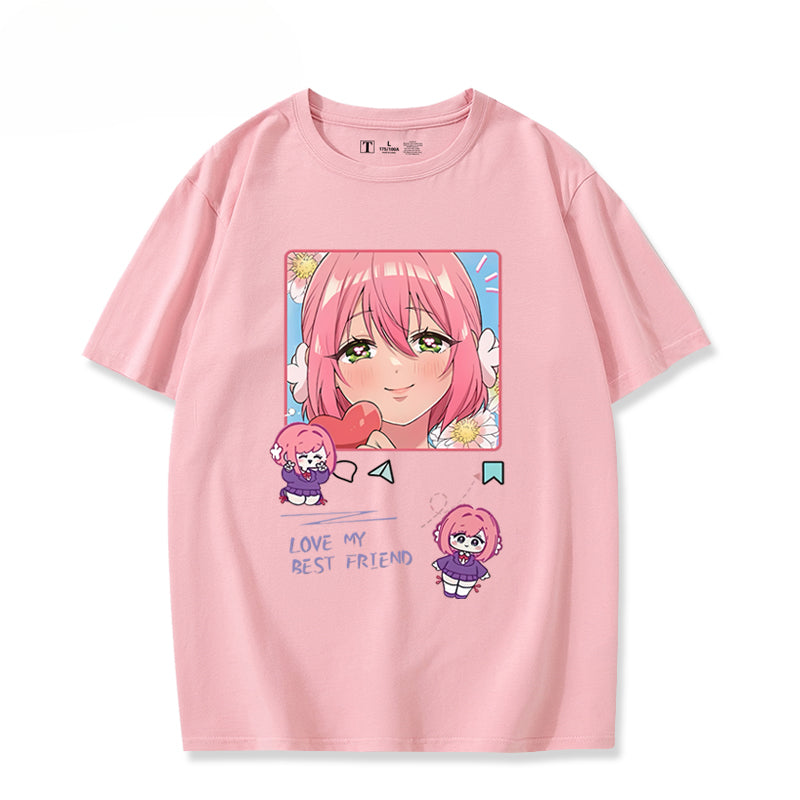 Unisex Anime Pattern Short Sleeve T-Shirt