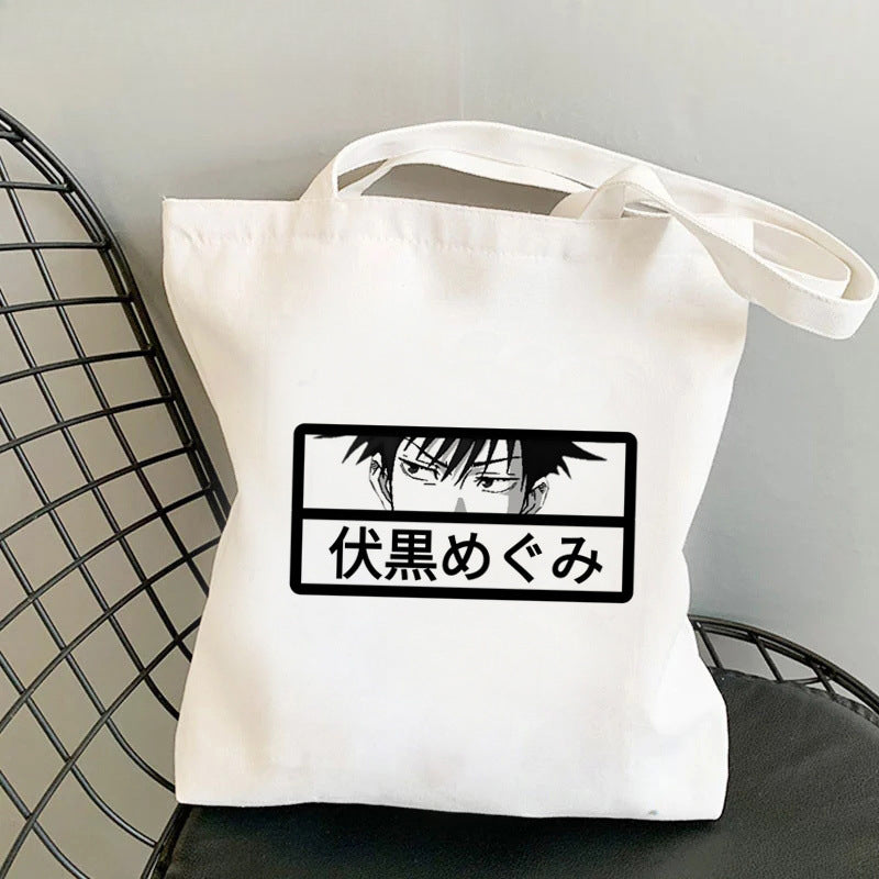 Casual Anime Printed Canvas Shoulder Bag