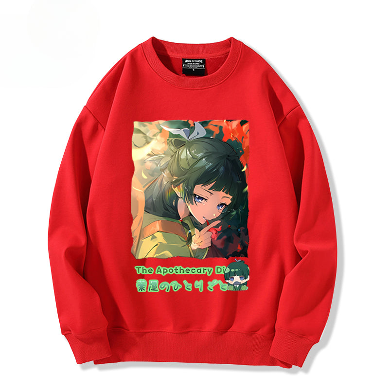 Unisex Anime Pattern Pullover Hoodie