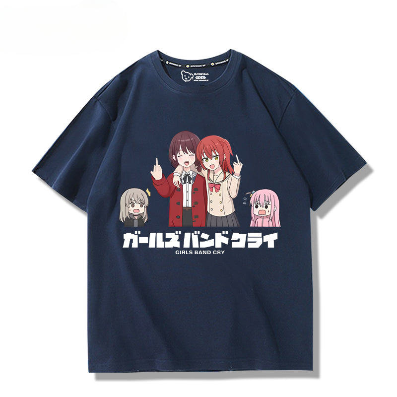 Casual Girls Anime Short Sleeve T-Shirt