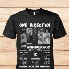 Unisex 15th Anniversary 1D Shirt