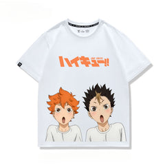Unisex Anime Pattern Cotton Short Sleeve T-Shirt