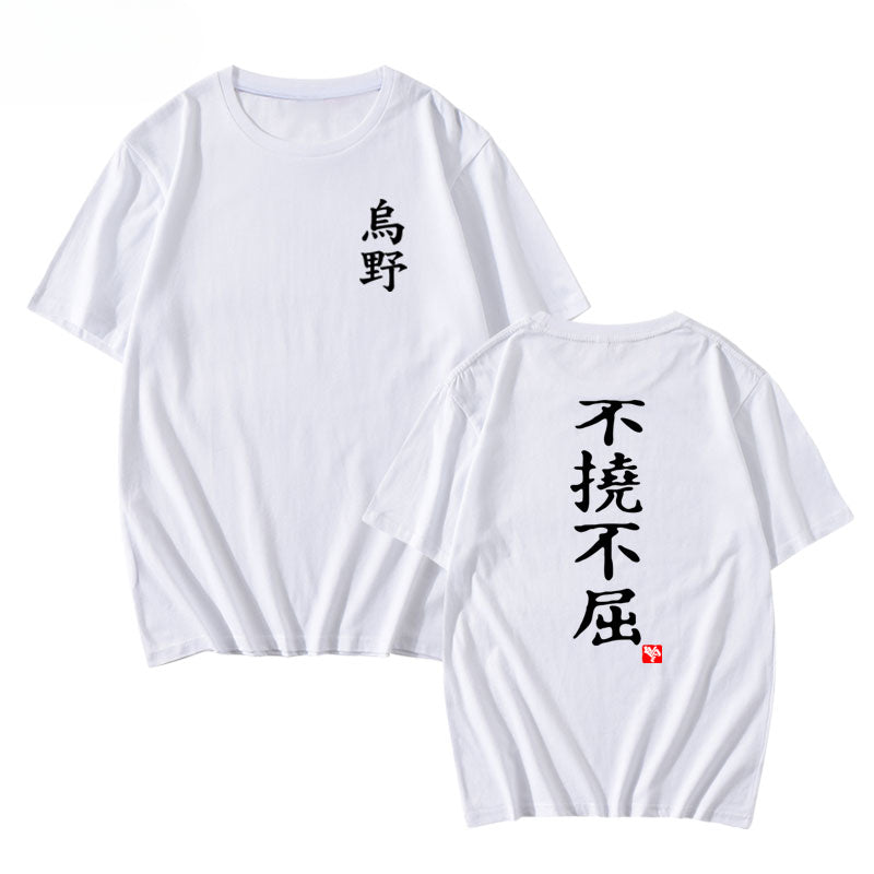 Women's Anime Letter Short Sleeve T-Shirt