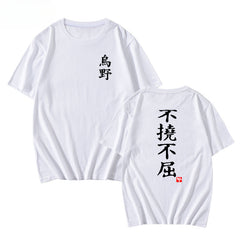 Women's Anime Letter Short Sleeve T-Shirt