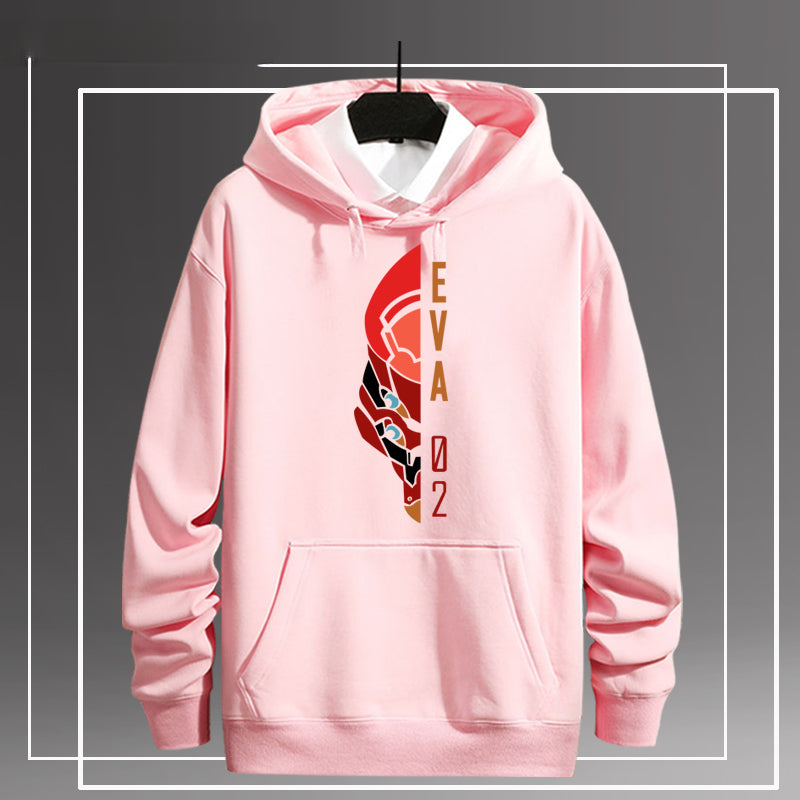 EVA-01 02 Print Men's Pullover Hoodie