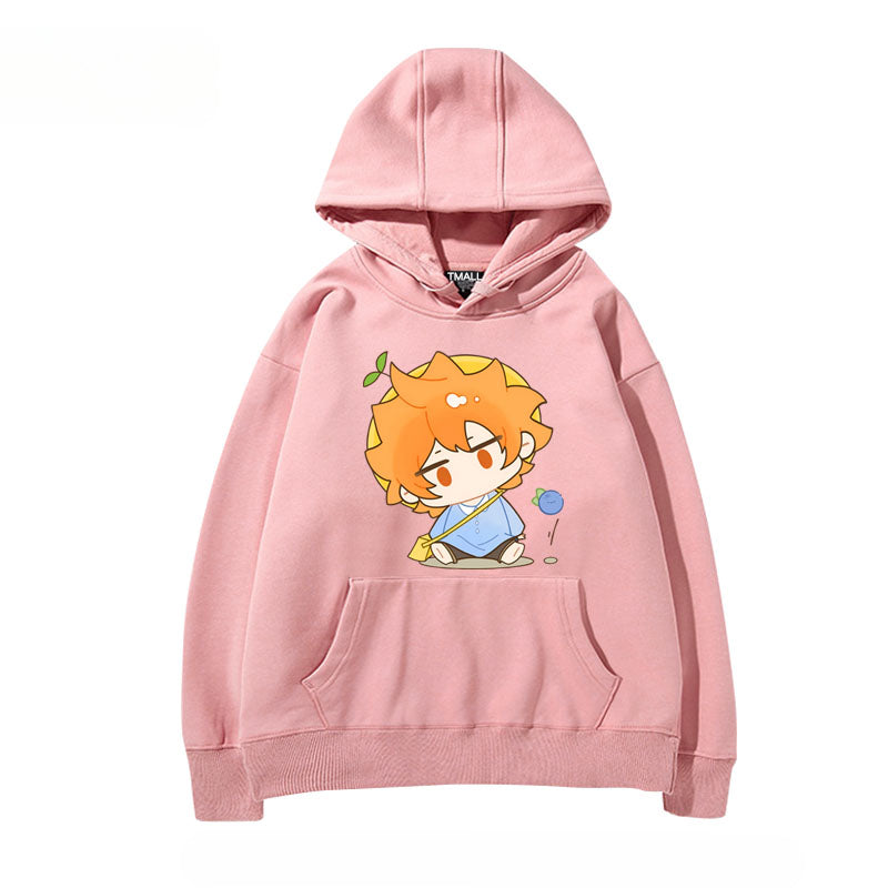 Women's Anime Pattern Print Casual Hoodie