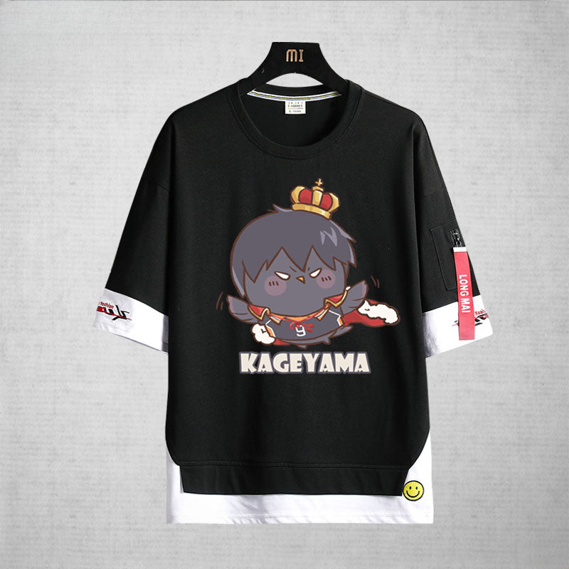 Unisex Cute Anime Printed Short-sleeved T-shirt