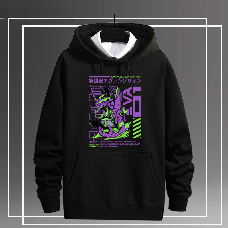 Casual EVA Graphic Loose Hoodie