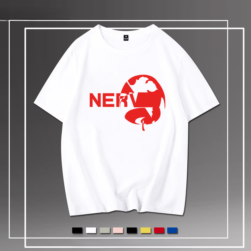 Casual EVA Anime Cotton Crew Neck T-Shirt