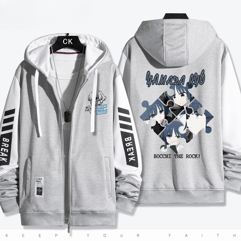 Men's and Women's Anime Hooded Thin Jacket