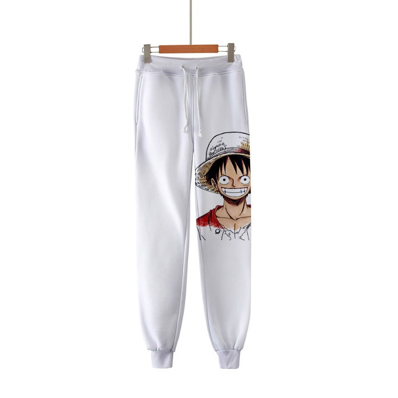 Casual Trendy Zoro Digital Print Loose Pants