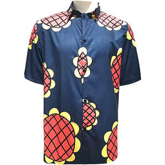 Men's Luffy Sunflower Digital Print COSPLAY Shirt