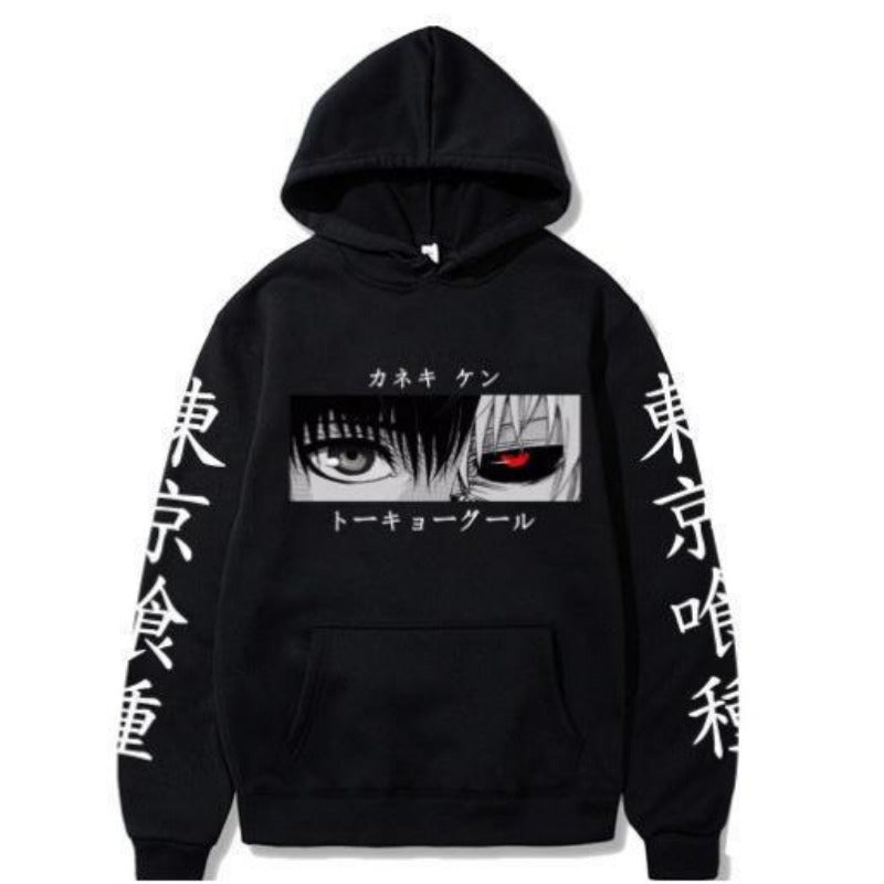 Unisex Anime 3D Digital Print Pocket Pullover Hoodie