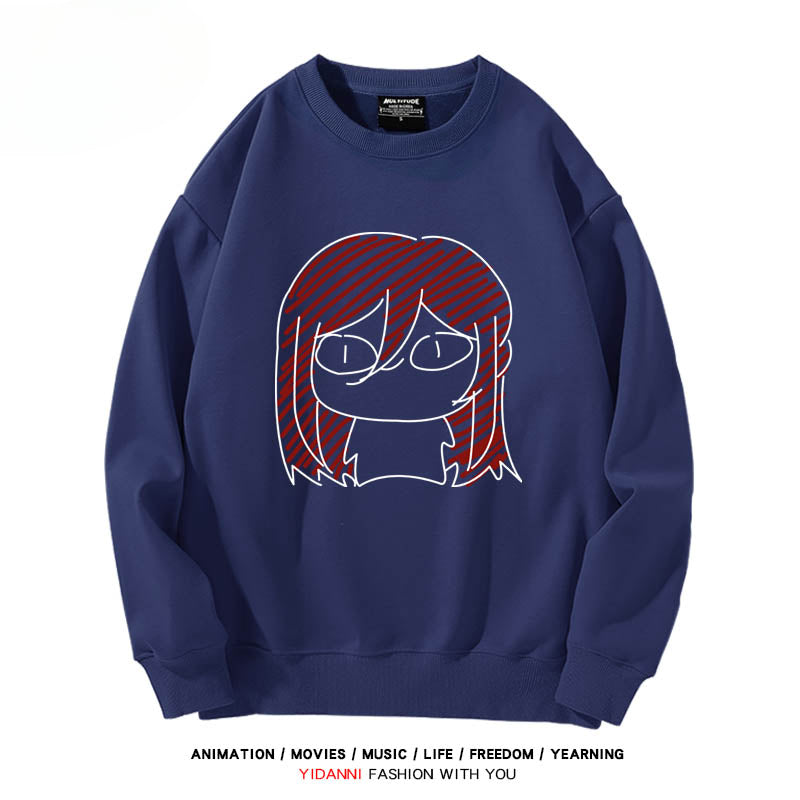 Anime Graffiti Crew Neck Sweatshirt