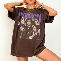 Vintage Seonghwa Graphic Washed Tee