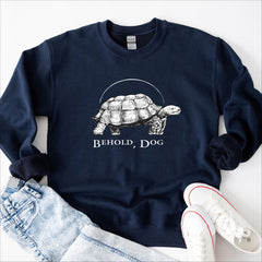 Behold Dog Pope Turtle Printed Hoodie Top