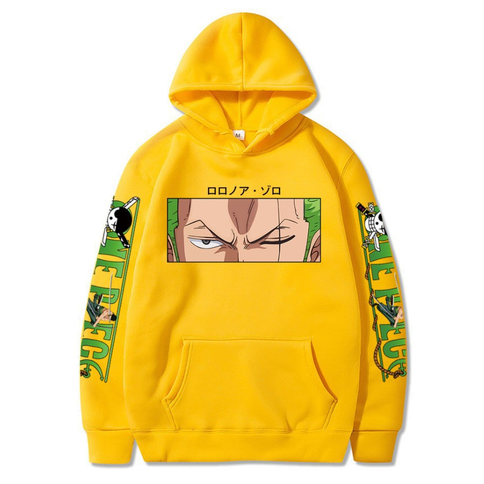 Unisex Zoro Graphic Print Relaxed Fit Hoodie