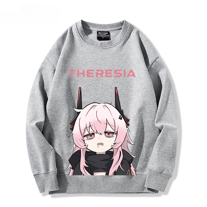Casual Cute Game Theresia Print Sweatshirt