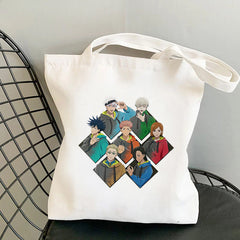 Casual Anime Printed Canvas Shoulder Bag