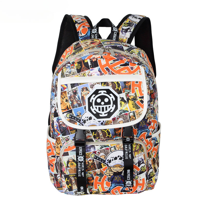 Cute Anime Pattern Printed Backpack