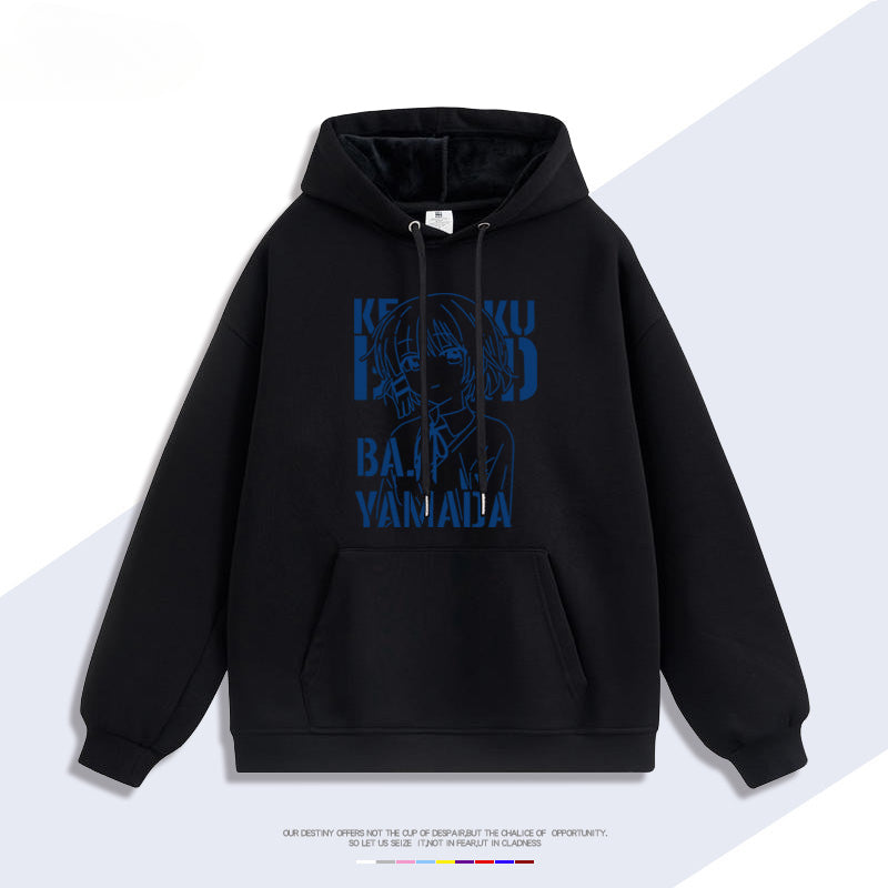 Casual Anime Yamada Print Hoodie