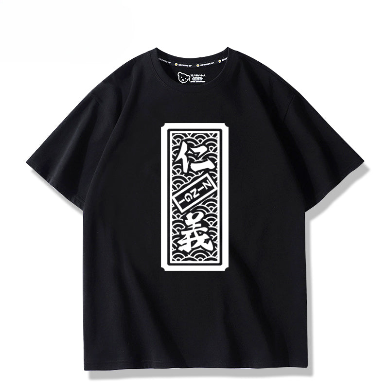 Girls Anime Cos Letter Short Sleeve T-Shirt
