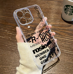 ROSE Tracklist Mirror Phone Case
