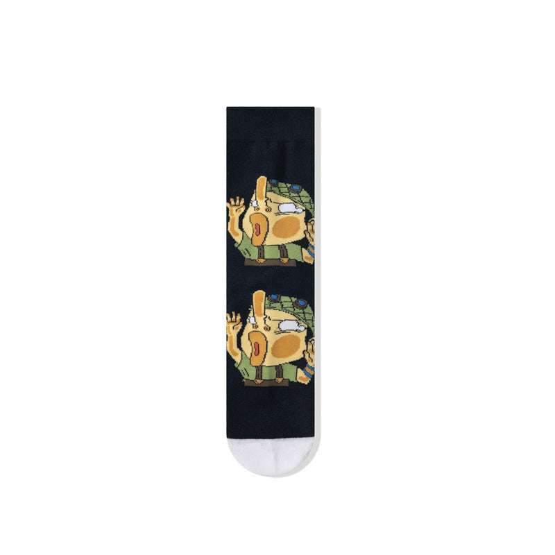 Straw Hat Anime Printed Socks