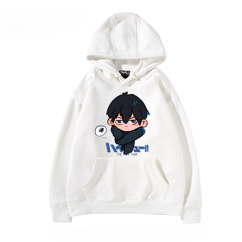 Unisex Anime Hinata Printed Pullover Hoodie
