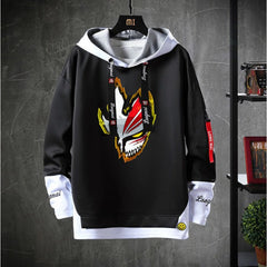 Trendy Men's Anime Loose Pullover Hoodie