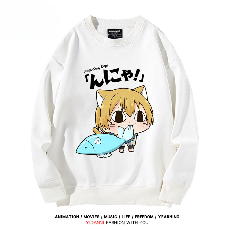 Cute Anime Printed Crew Neck Sweatshirt