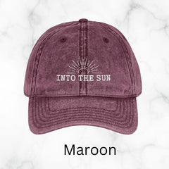 Into The Sun Embroidery Baseball Cap