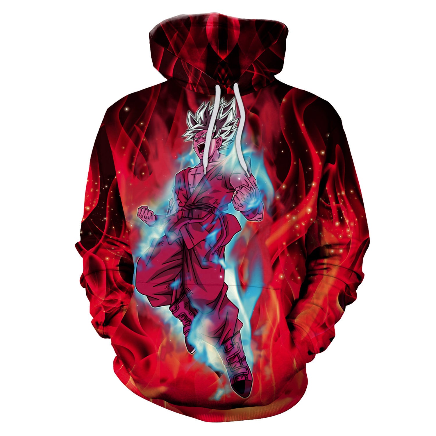 Unisex Casual Anime Digital Print Sports Cosplay Hoodie