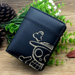 Cool Anime Black Zipper Wallet