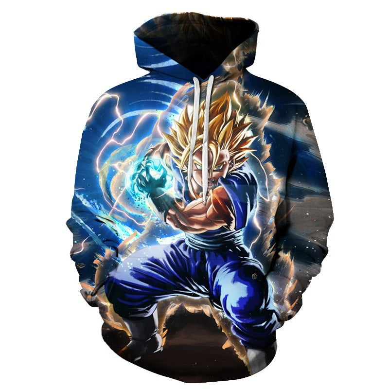 Unisex Casual Anime Digital Print Sports Cosplay Hoodie