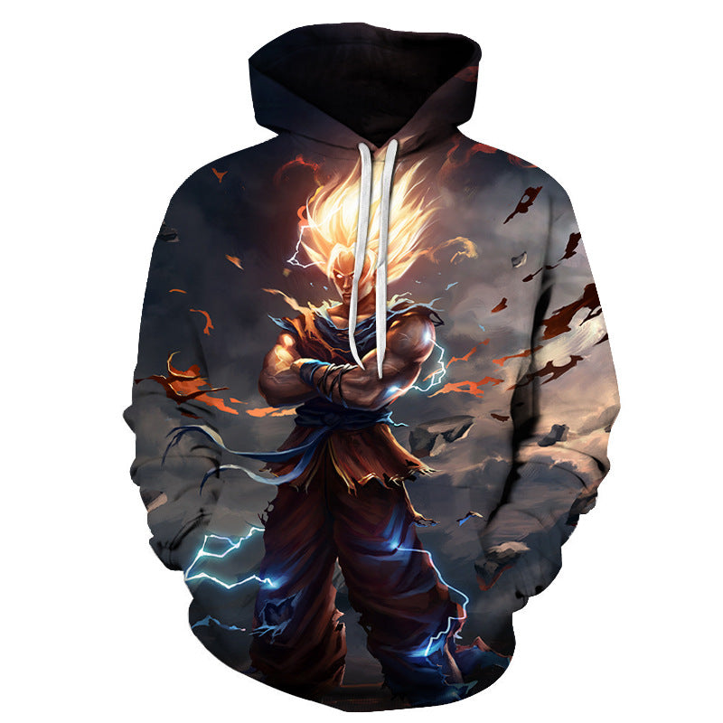 Unisex Casual Anime Digital Print Sports Cosplay Hoodie