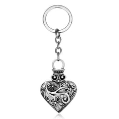 Retro Vampire Peach Heart Keychain Pendant