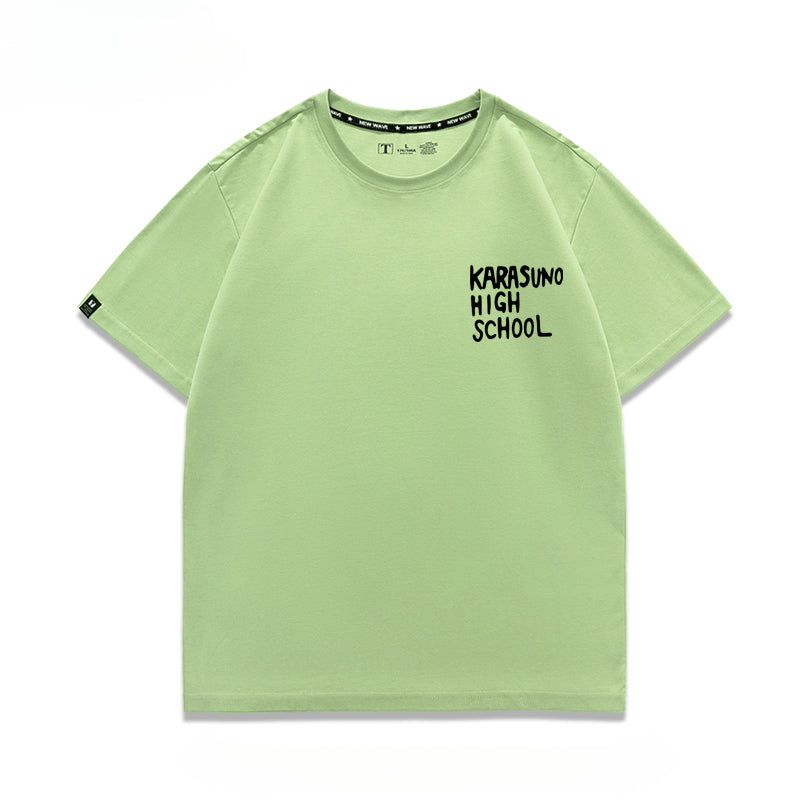 Karasuno High Letter Short-sleeved T-shirt