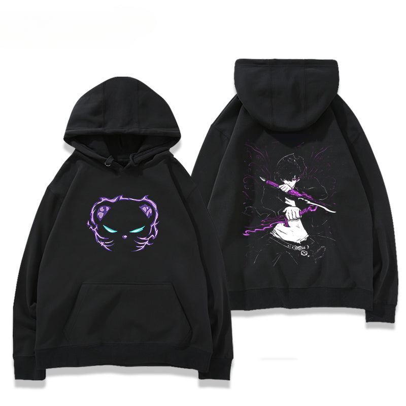 Trendy Anime Cosplay Black Hoodie