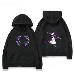 Trendy Anime Cosplay Black Hoodie