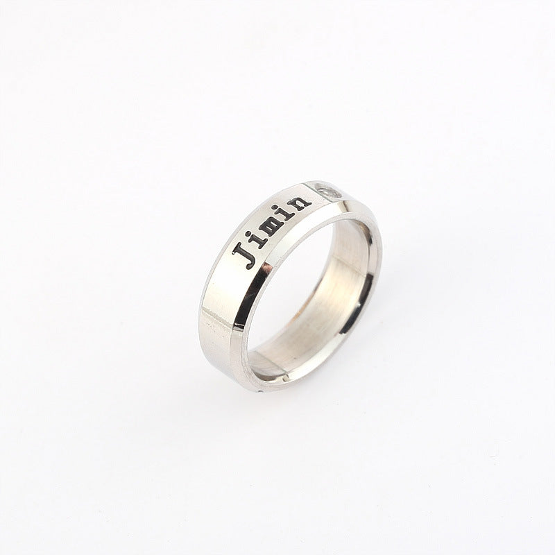 Trendy Kpop Logo Ring